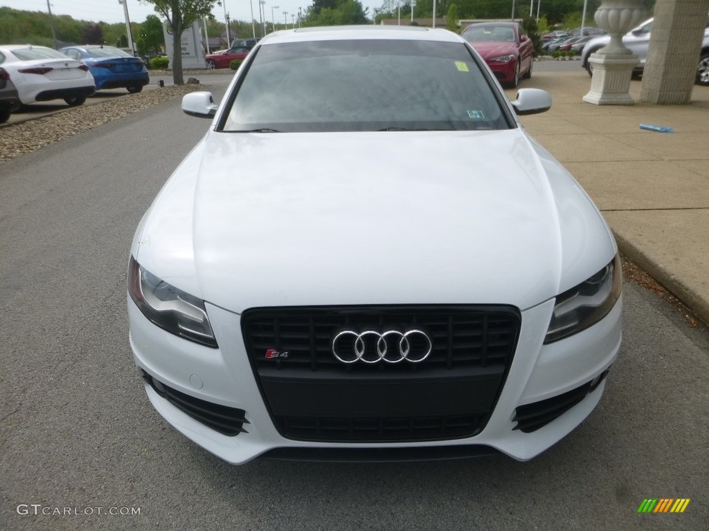 2012 S4 3.0T quattro Sedan - Ibis White / Black/Magma Red photo #4