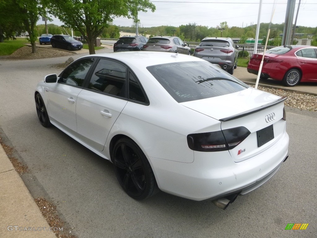 2012 S4 3.0T quattro Sedan - Ibis White / Black/Magma Red photo #7