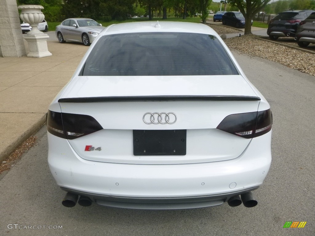 2012 S4 3.0T quattro Sedan - Ibis White / Black/Magma Red photo #8