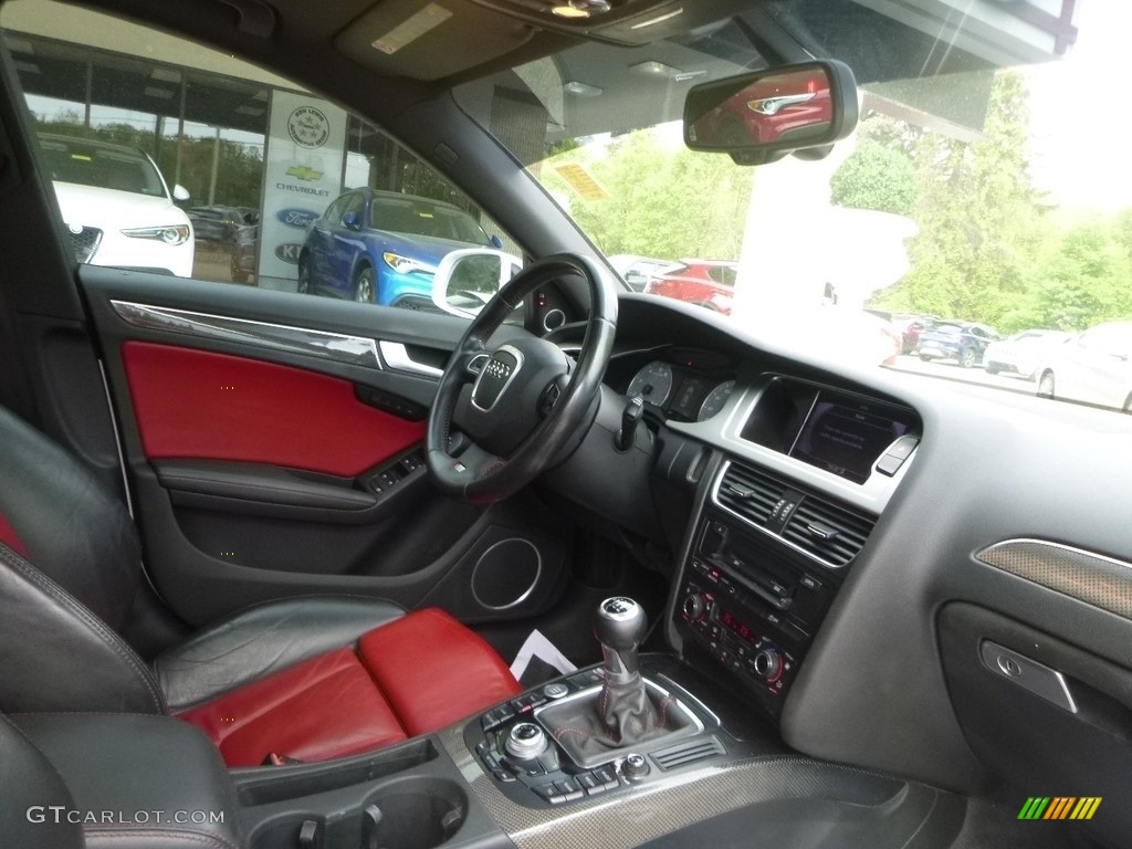 2012 S4 3.0T quattro Sedan - Ibis White / Black/Magma Red photo #12