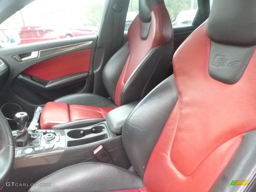 2012 S4 3.0T quattro Sedan - Ibis White / Black/Magma Red photo #14