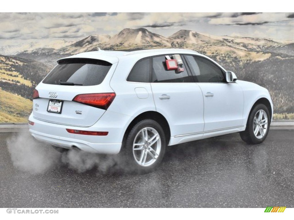 2016 Q5 2.0 TFSI Premium Plus quattro - Glacier White Metallic / Pistachio Beige photo #3