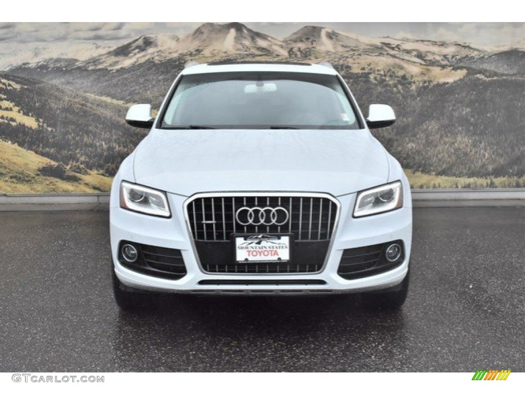 2016 Q5 2.0 TFSI Premium Plus quattro - Glacier White Metallic / Pistachio Beige photo #4