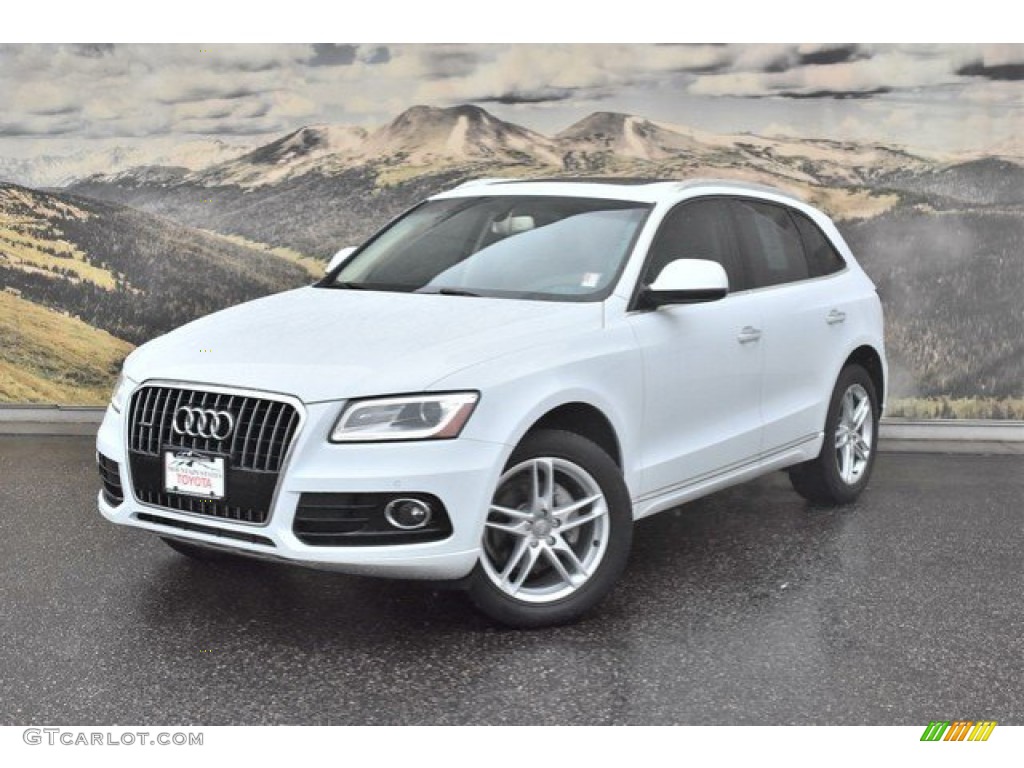 2016 Q5 2.0 TFSI Premium Plus quattro - Glacier White Metallic / Pistachio Beige photo #5