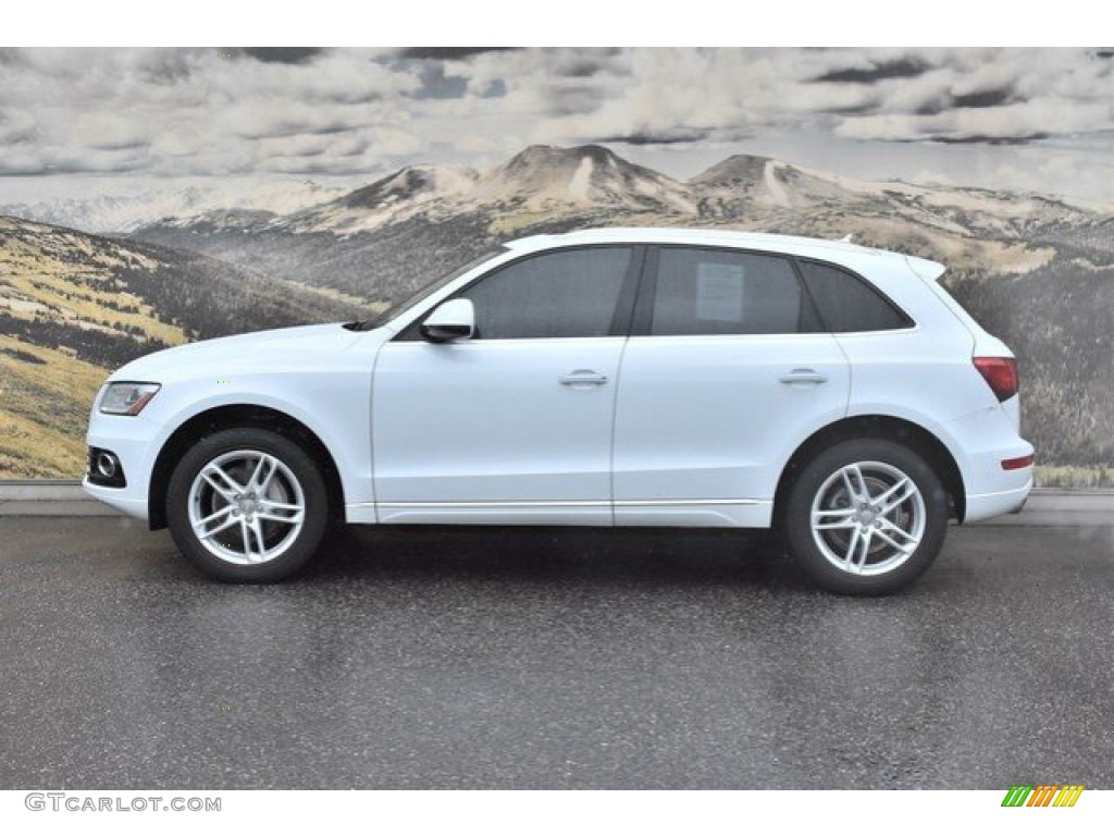 2016 Q5 2.0 TFSI Premium Plus quattro - Glacier White Metallic / Pistachio Beige photo #6