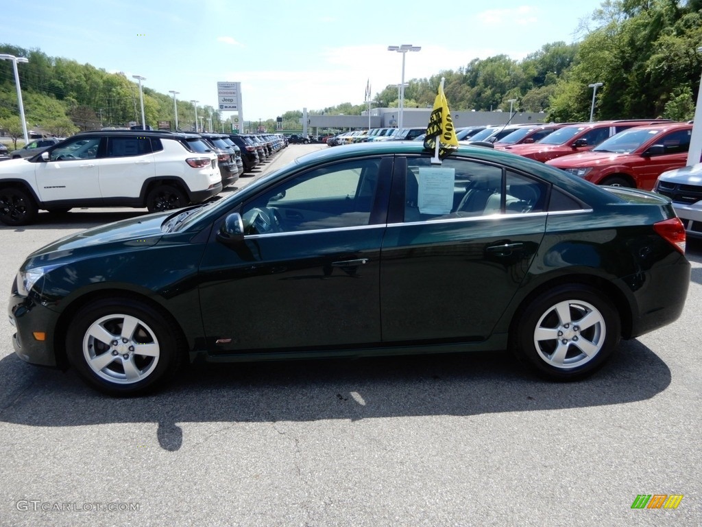 2015 Cruze LT - Rainforest Green Metallic / Jet Black/Medium Titanium photo #2