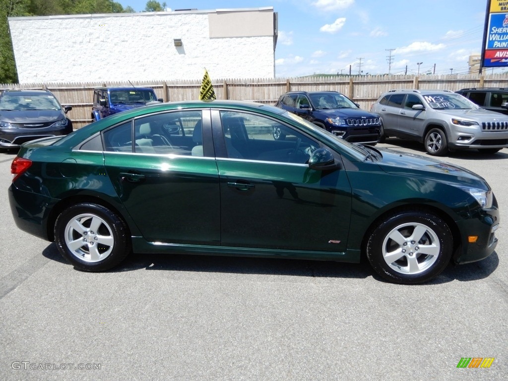 2015 Cruze LT - Rainforest Green Metallic / Jet Black/Medium Titanium photo #7