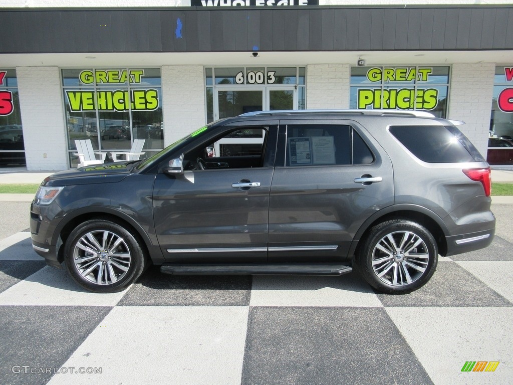 2018 Explorer Platinum 4WD - Magnetic Metallic / Ebony Black photo #1