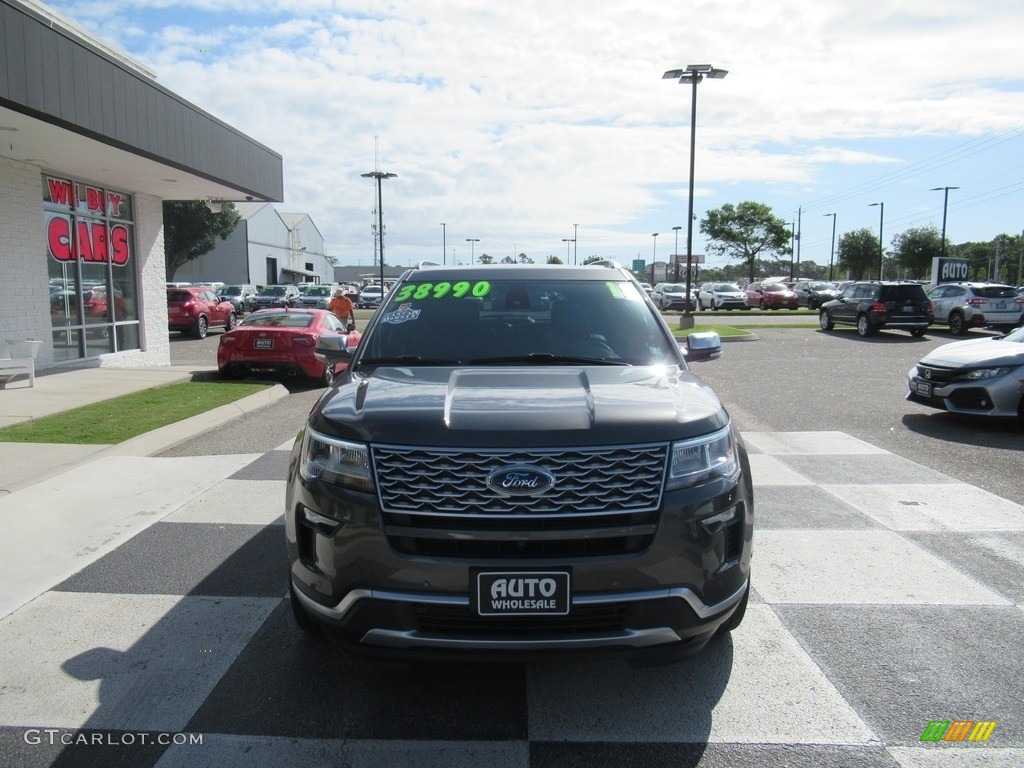 2018 Explorer Platinum 4WD - Magnetic Metallic / Ebony Black photo #2