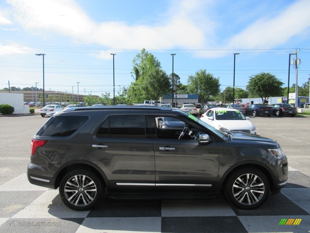 2018 Explorer Platinum 4WD - Magnetic Metallic / Ebony Black photo #3