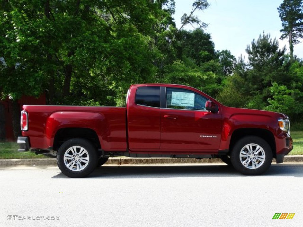Red Quartz Tintcoat 2019 GMC Canyon SLT Extended Cab Exterior Photo #133289817
