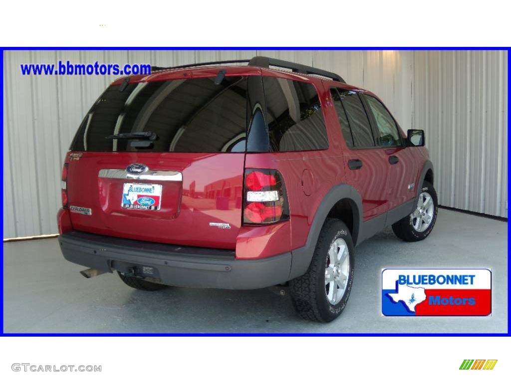 2006 Explorer XLT - Redfire Metallic / Camel photo #3