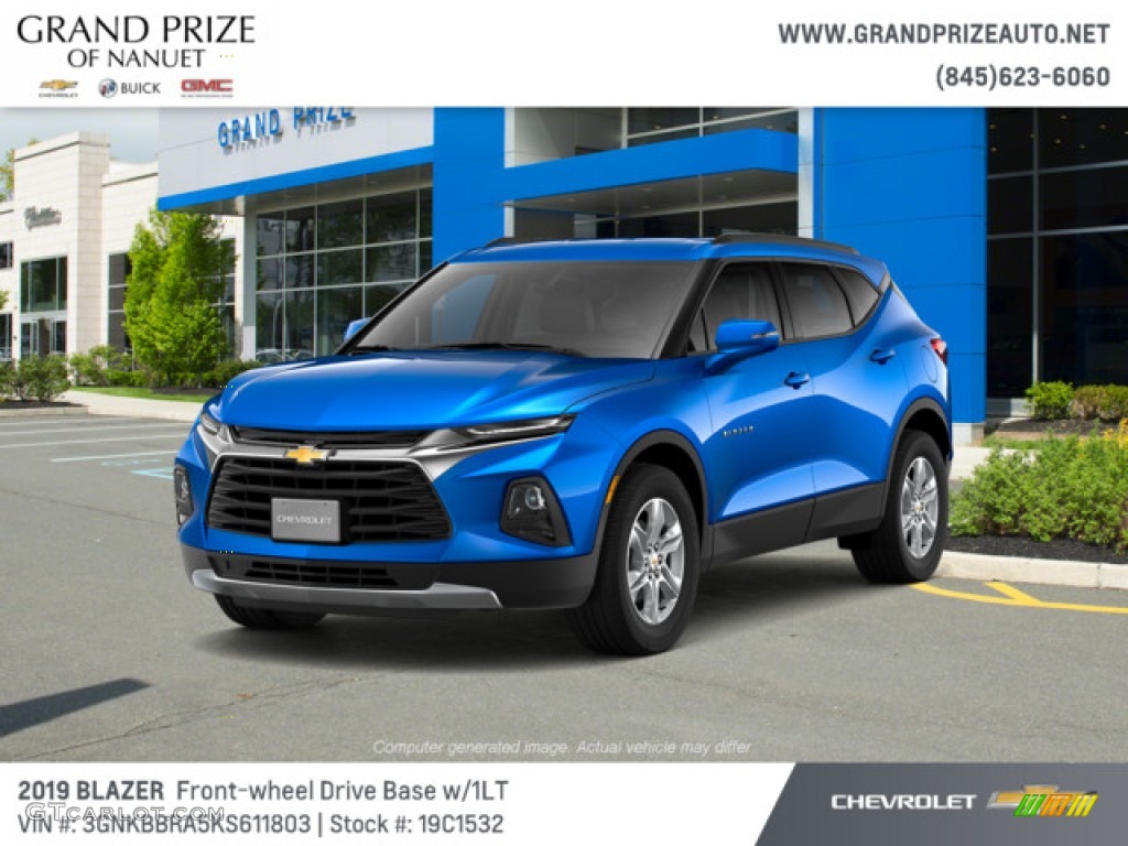 2019 Blazer 2.5L Cloth - Kinetic Blue Metallic / Jet Black photo #1