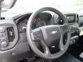 Jet Black 2019 Chevrolet Silverado 1500 WT Regular Cab 4WD Steering Wheel