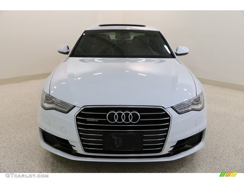 2016 A6 2.0 TFSI Premium Plus quattro - Glacier White Metallic / Nougat Brown photo #2