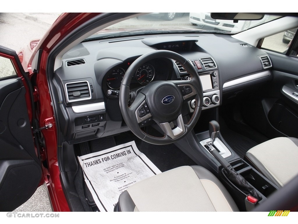 2017 Crosstrek 2.0i Premium - Venetian Red Pearl / Ivory photo #10