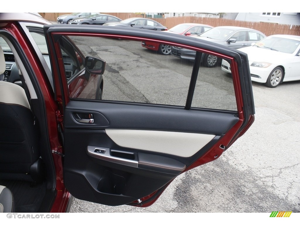 2017 Crosstrek 2.0i Premium - Venetian Red Pearl / Ivory photo #15