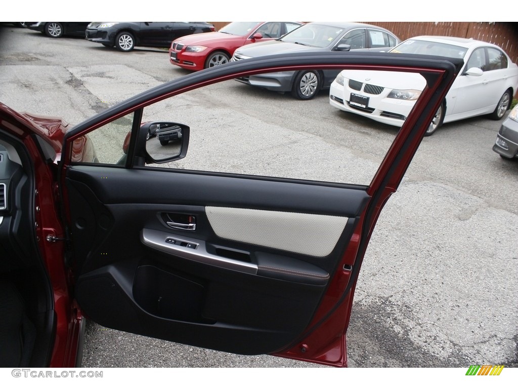 2017 Crosstrek 2.0i Premium - Venetian Red Pearl / Ivory photo #17