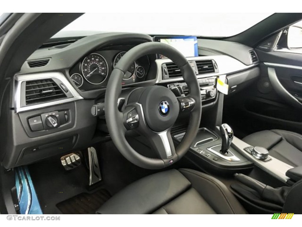 2019 4 Series 440i Gran Coupe - Carbon Black Metallic / Black photo #5