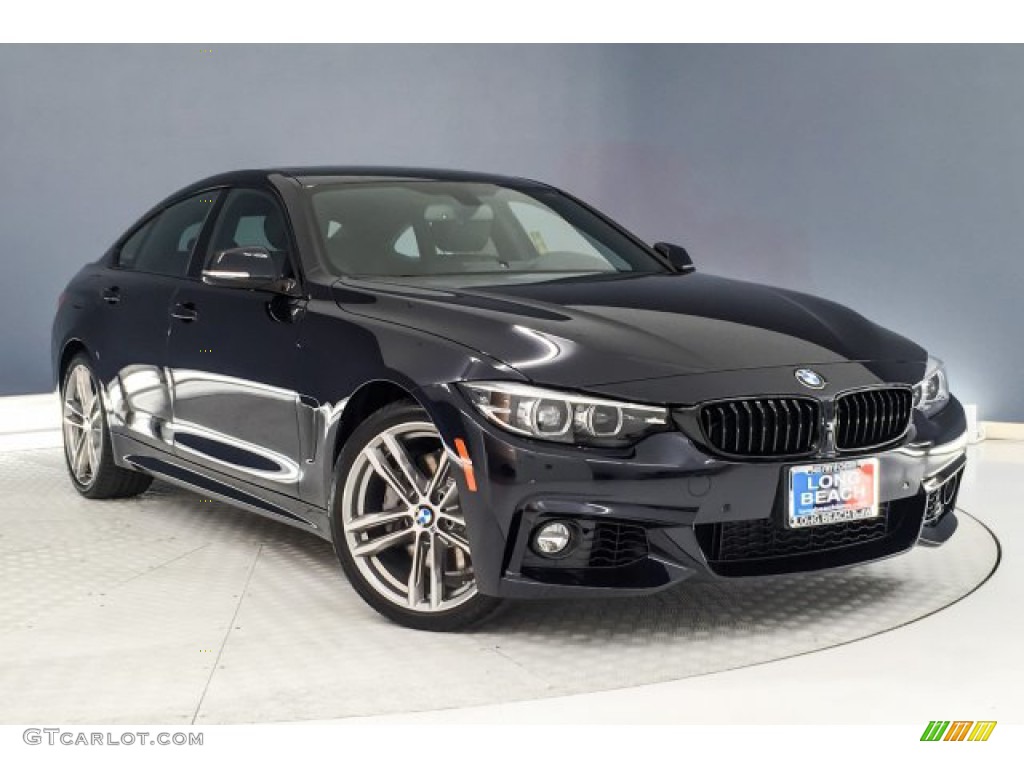 2019 4 Series 440i Gran Coupe - Carbon Black Metallic / Black photo #12