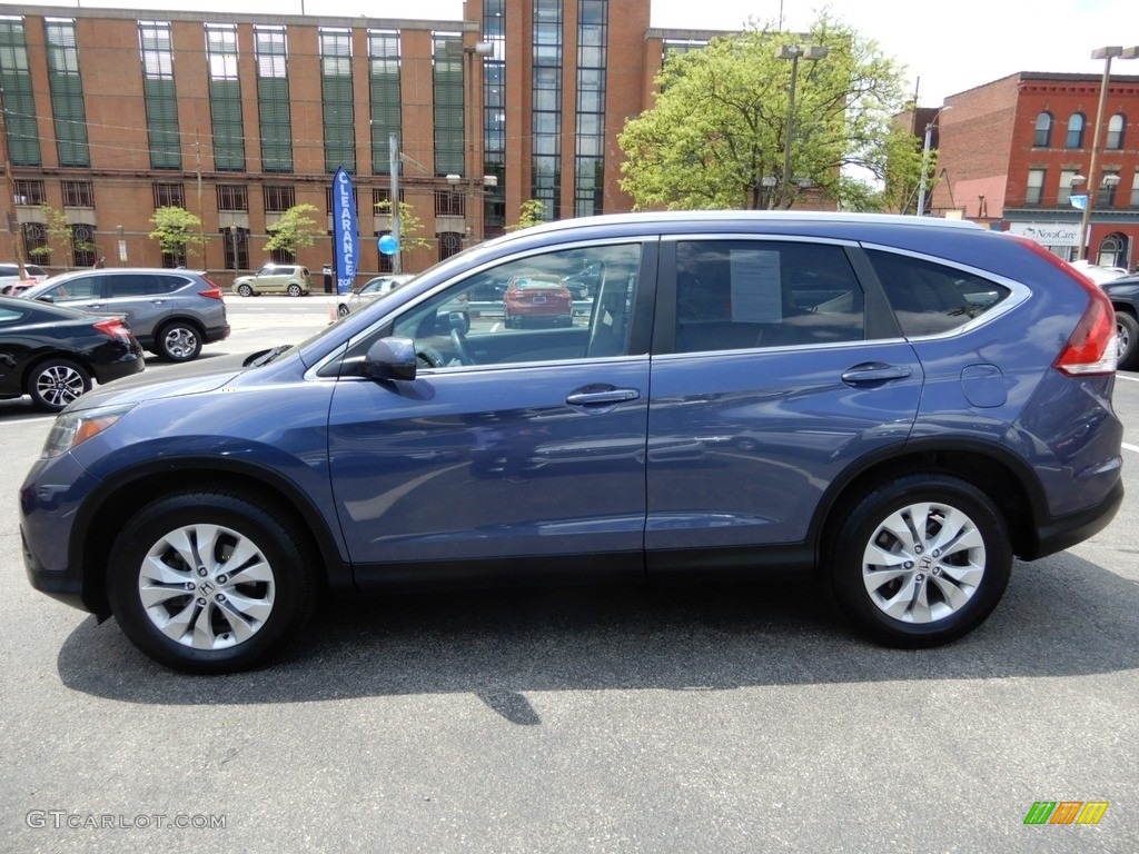 2014 CR-V EX-L AWD - Twilight Blue Metallic / Gray photo #4