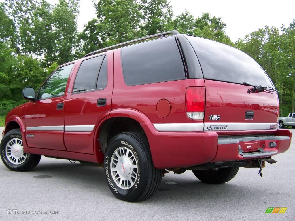 1998 Jimmy SL 4x4 - Cherry Red Metallic / Graphite photo #4
