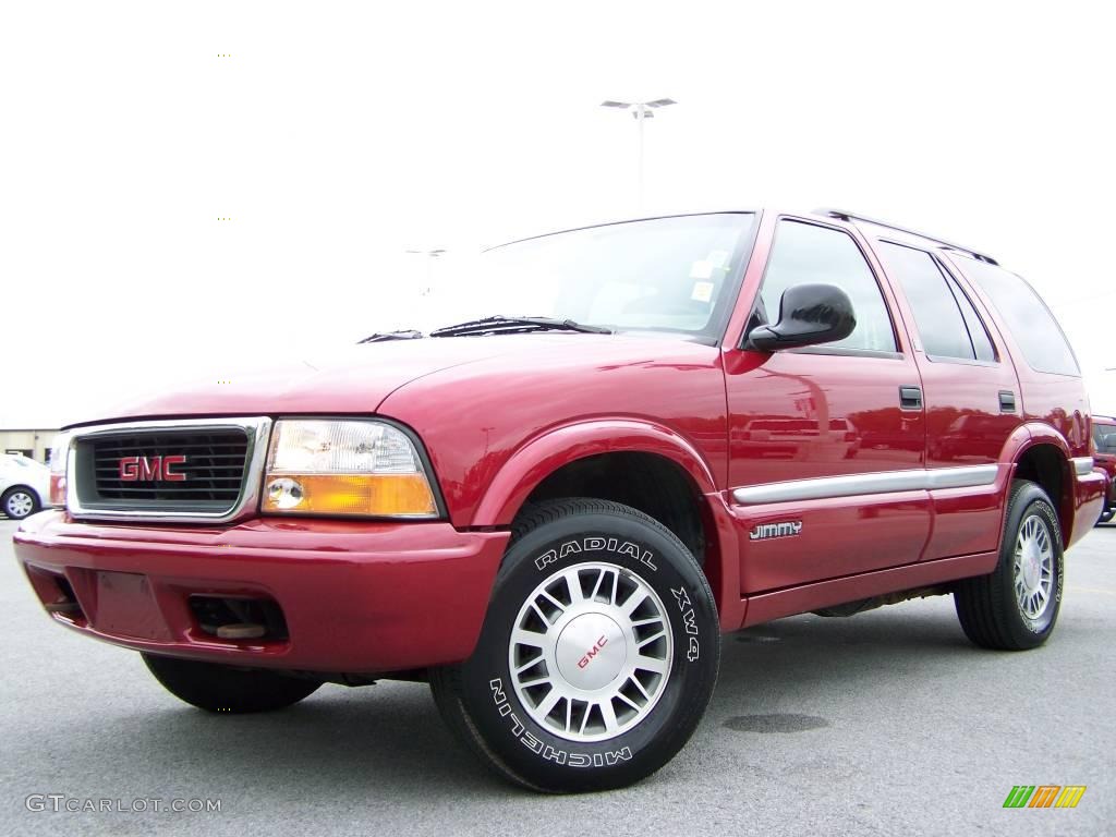 1998 Jimmy SL 4x4 - Cherry Red Metallic / Graphite photo #5