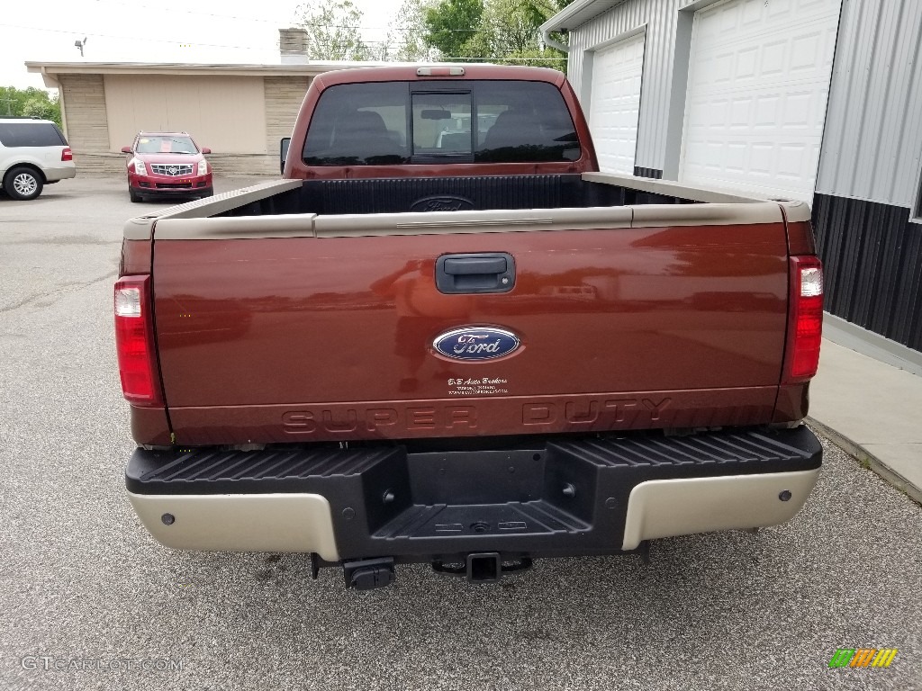 2008 F350 Super Duty Lariat Crew Cab 4x4 Dually - Dark Copper Metallic / Chaparral Brown photo #5