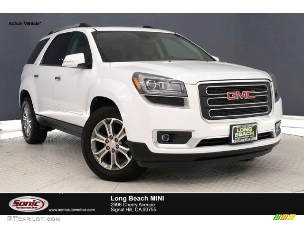 2016 Acadia SLT - Summit White / Dark Cashmere photo #1