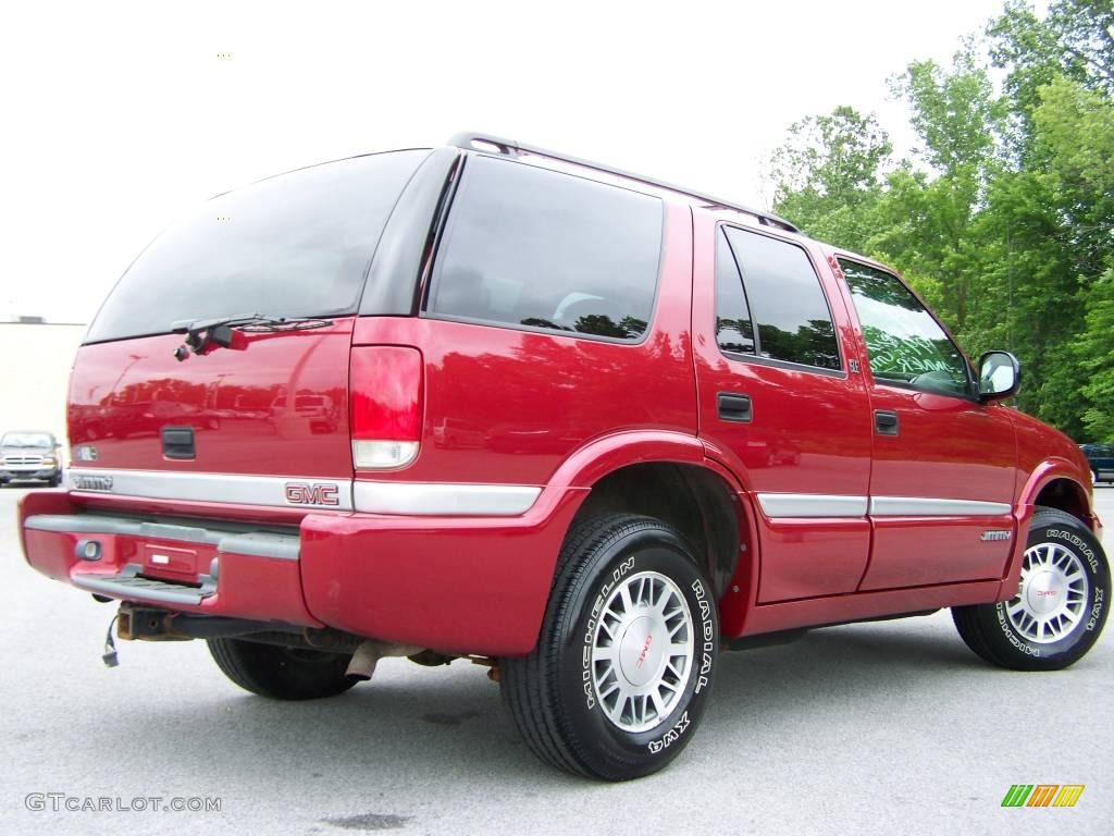 1998 Jimmy SL 4x4 - Cherry Red Metallic / Graphite photo #7