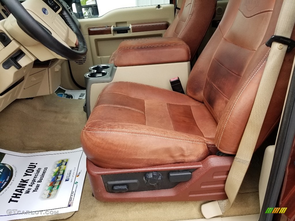 2008 F350 Super Duty Lariat Crew Cab 4x4 Dually - Dark Copper Metallic / Chaparral Brown photo #13
