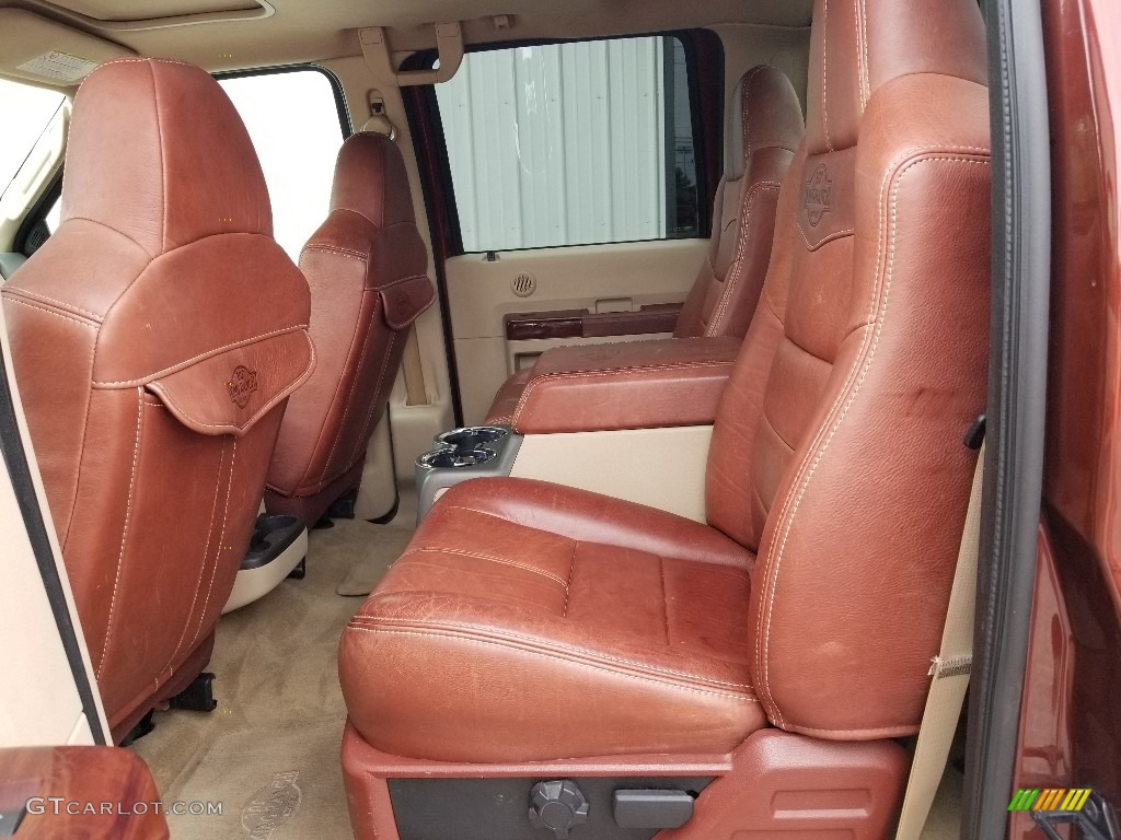 2008 F350 Super Duty Lariat Crew Cab 4x4 Dually - Dark Copper Metallic / Chaparral Brown photo #17
