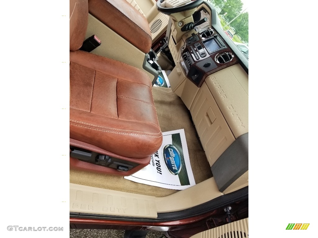 2008 F350 Super Duty Lariat Crew Cab 4x4 Dually - Dark Copper Metallic / Chaparral Brown photo #22