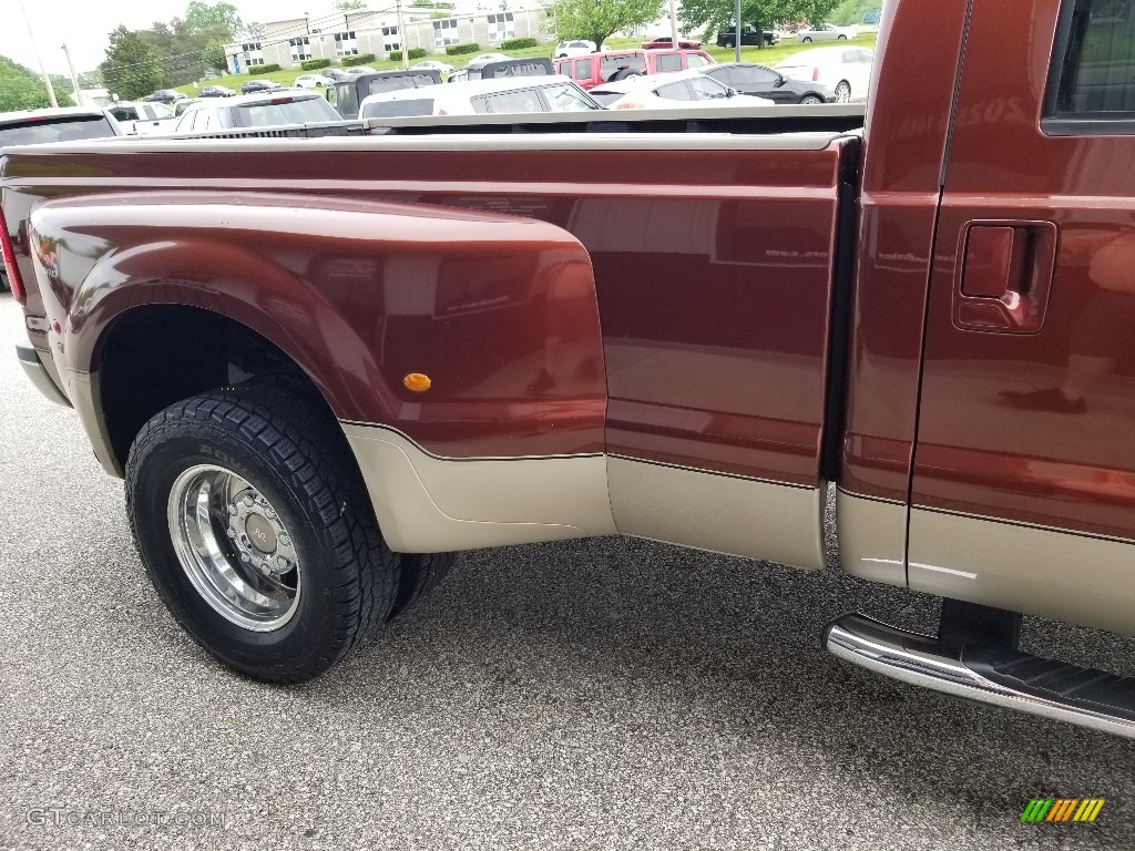 2008 F350 Super Duty Lariat Crew Cab 4x4 Dually - Dark Copper Metallic / Chaparral Brown photo #33