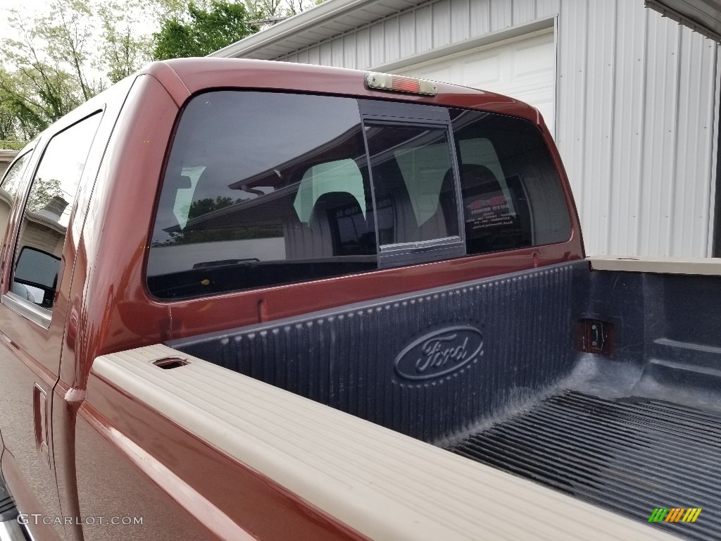 2008 F350 Super Duty Lariat Crew Cab 4x4 Dually - Dark Copper Metallic / Chaparral Brown photo #34