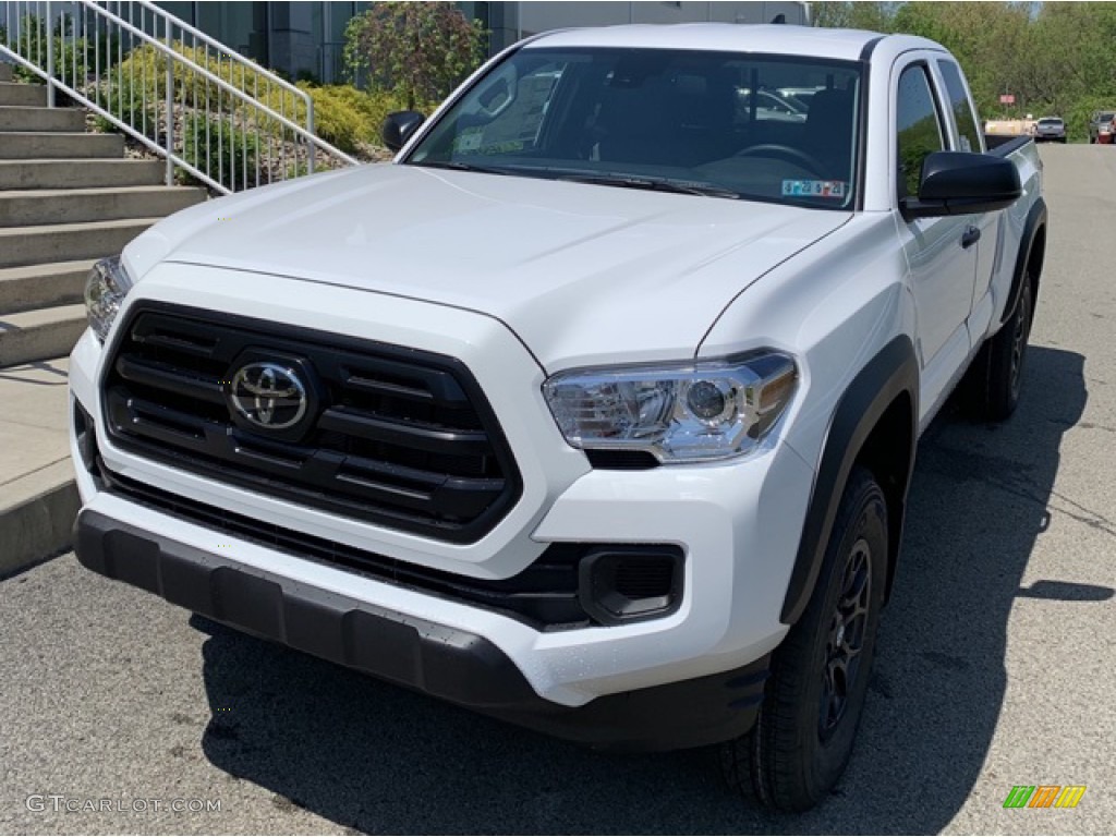 2019 Tacoma SR Access Cab 4x4 - Super White / Cement Gray photo #1