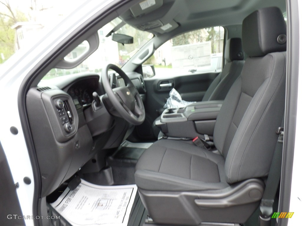 Jet Black Interior 2019 Chevrolet Silverado 1500 WT Regular Cab 4WD Photo #133301700
