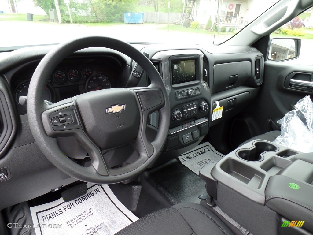 2019 Chevrolet Silverado 1500 WT Regular Cab 4WD Jet Black Dashboard Photo #133301739