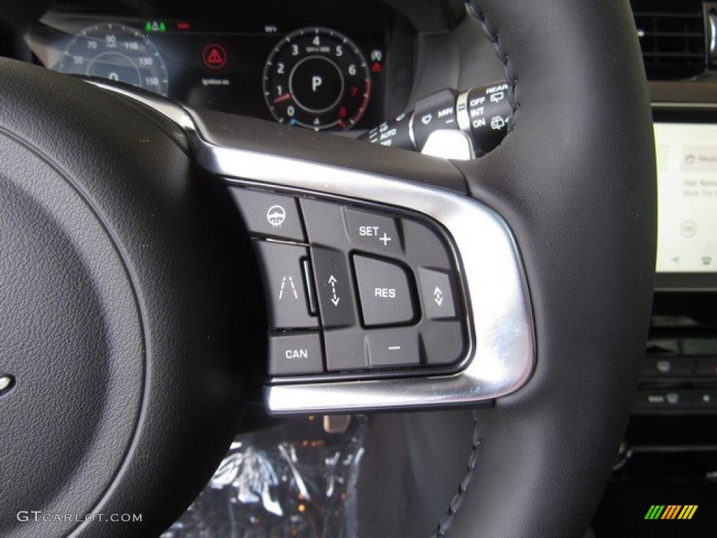 2019 Jaguar F-PACE R-Sport AWD Ebony Steering Wheel Photo #133302498