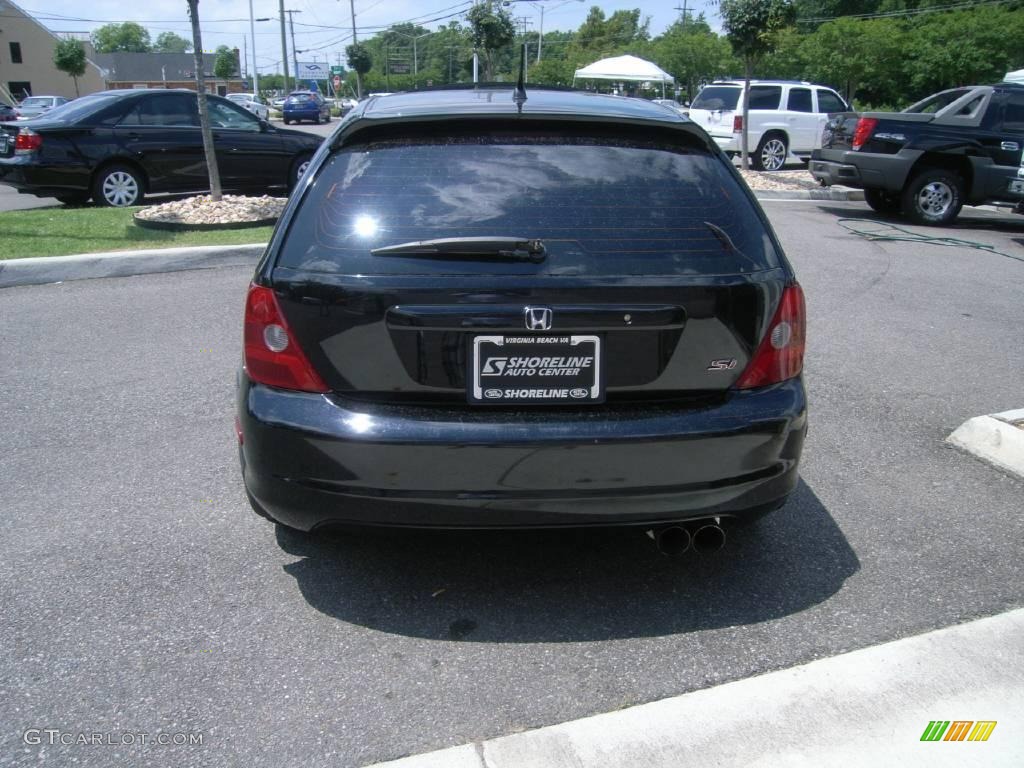 2002 Civic Si Hatchback - Nighthawk Black Pearl / Black photo #5
