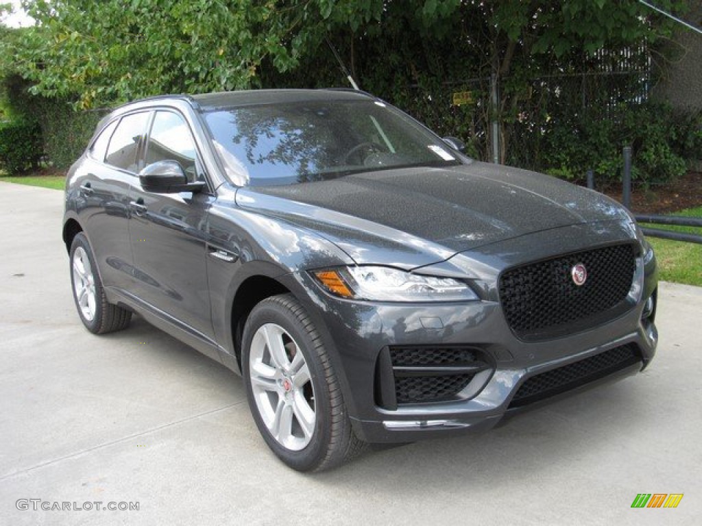Carpathian Grey Metallic 2019 Jaguar F-PACE R-Sport AWD Exterior Photo #133302699
