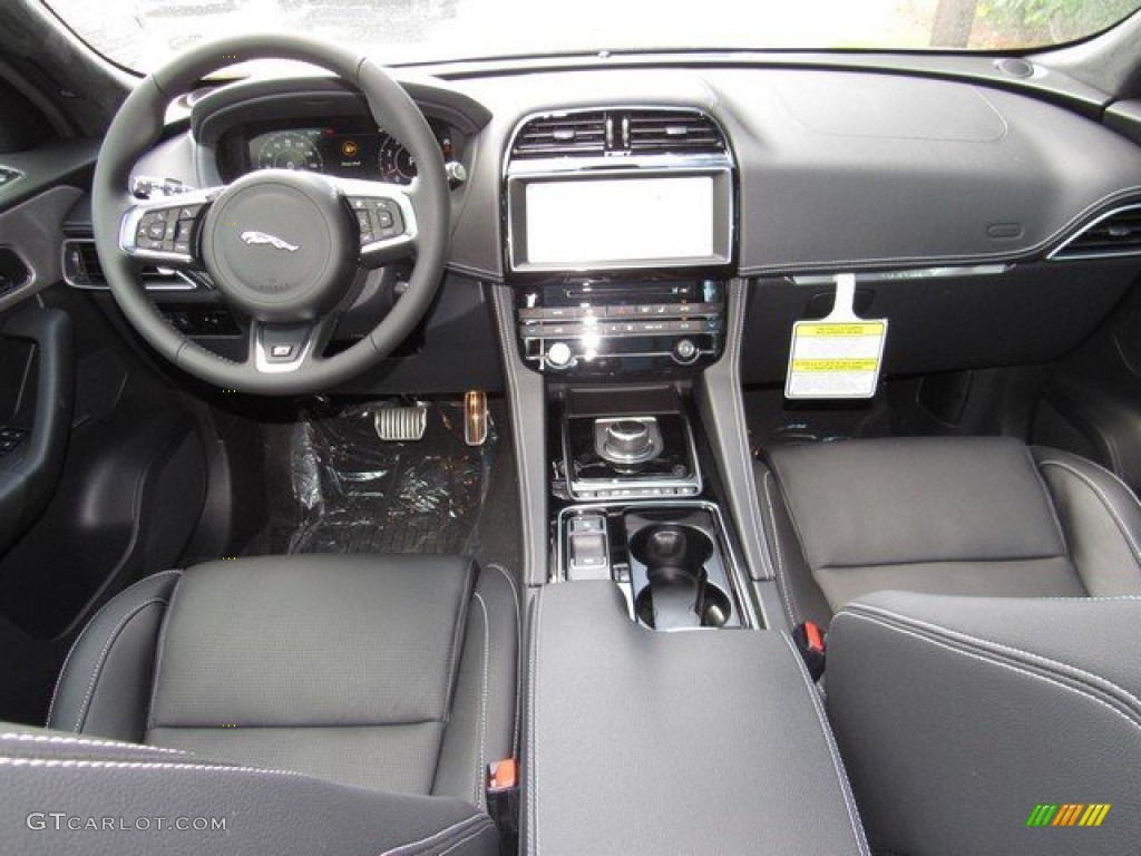 2019 Jaguar F-PACE R-Sport AWD Ebony Dashboard Photo #133302756