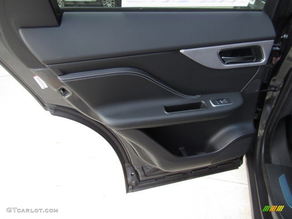 2019 Jaguar F-PACE R-Sport AWD Ebony Door Panel Photo #133303092