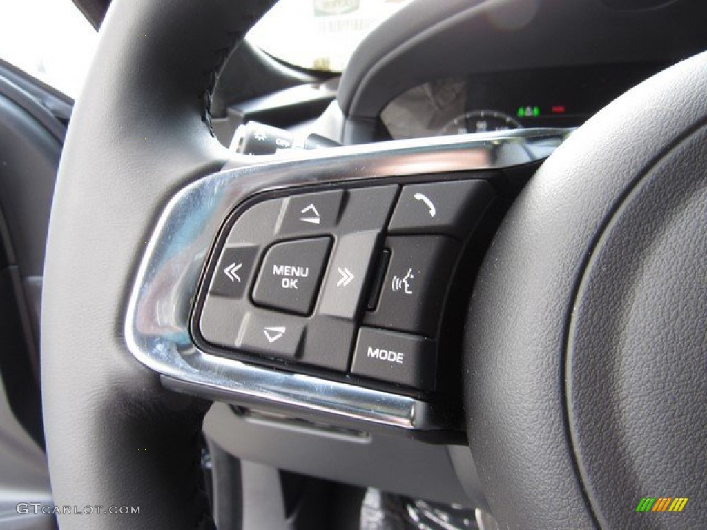 2019 Jaguar F-PACE R-Sport AWD Ebony Steering Wheel Photo #133303164