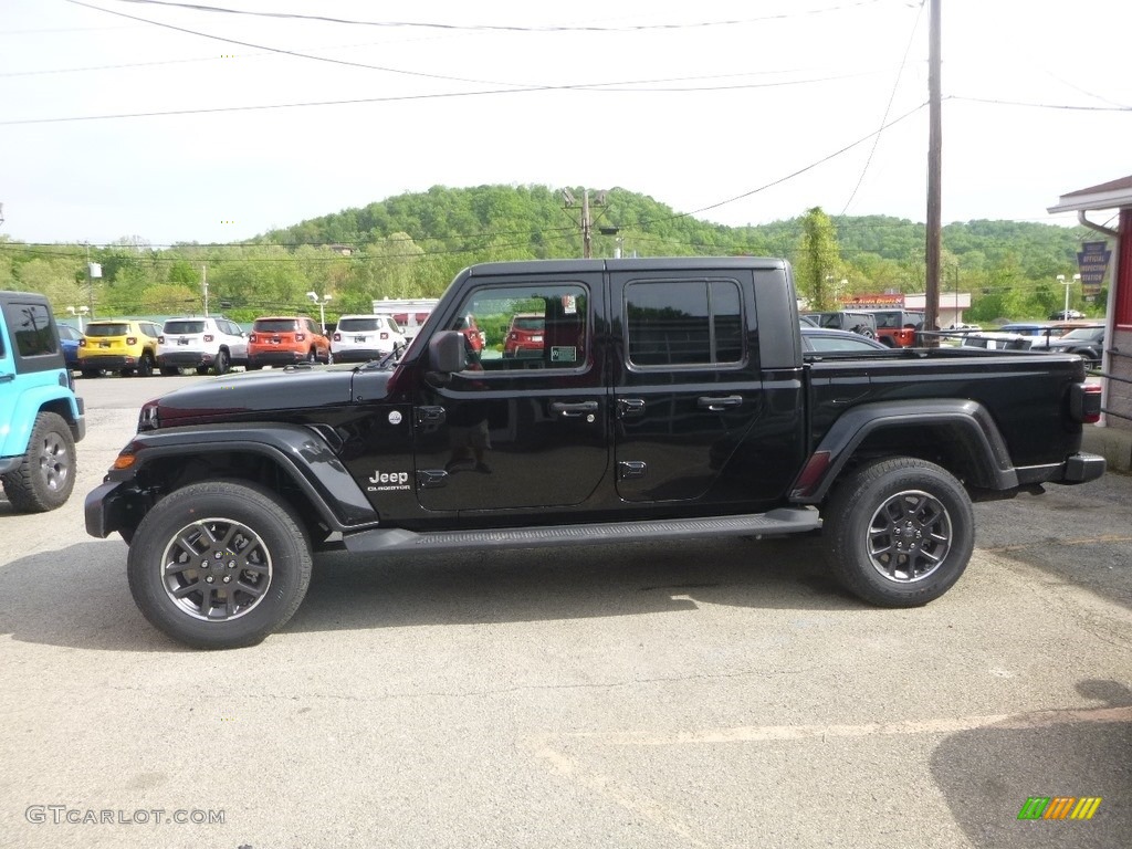 Black 2020 Jeep Gladiator Overland 4x4 Exterior Photo #133303335