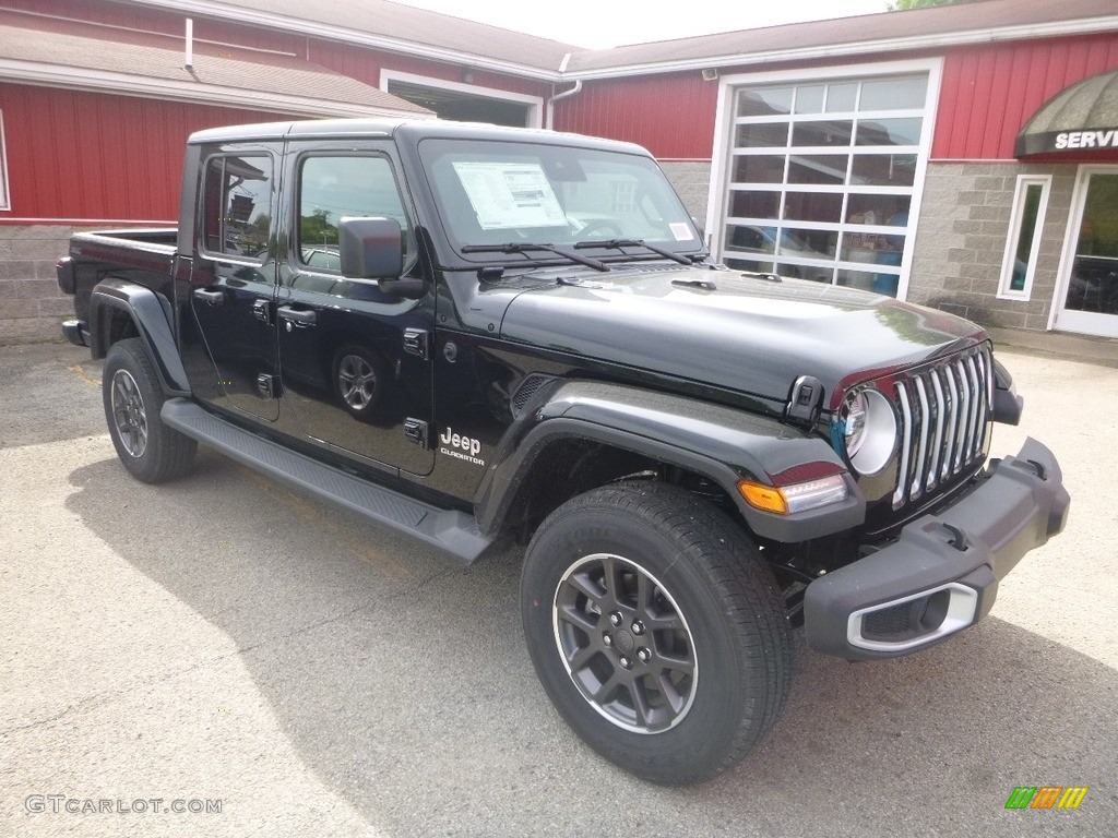 Black 2020 Jeep Gladiator Overland 4x4 Exterior Photo #133303407