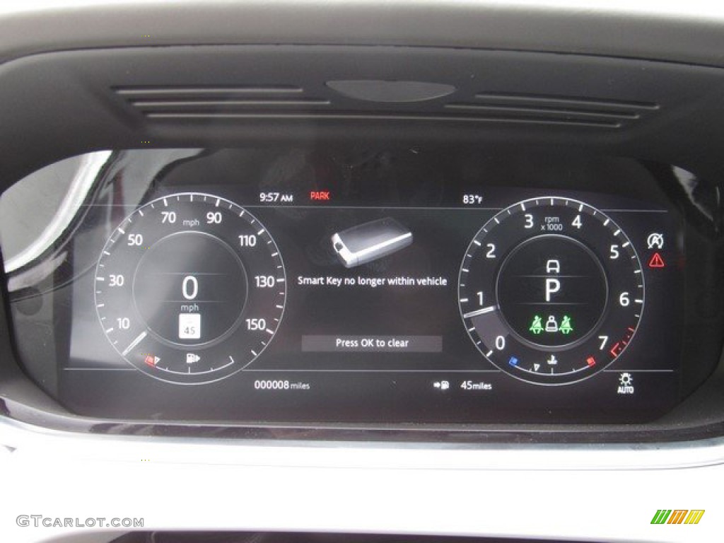 2020 Land Rover Range Rover Evoque SE Gauges Photo #133304331