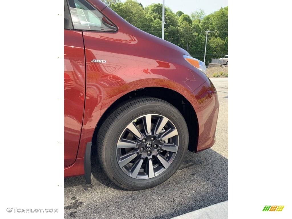 2020 Sienna LE AWD - Salsa Red Pearl / Ash photo #34