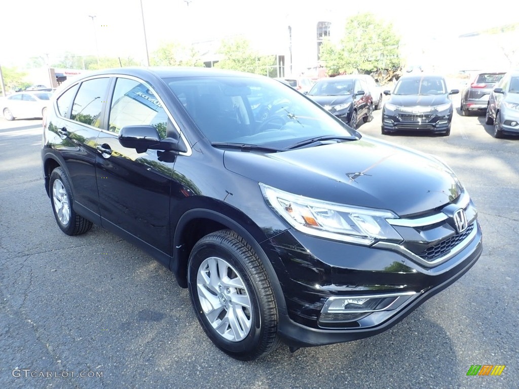 2016 CR-V EX AWD - Crystal Black Pearl / Black photo #8