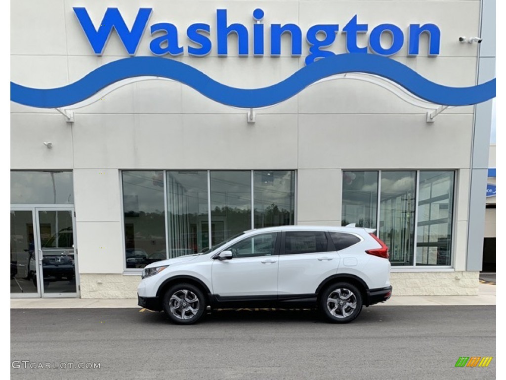 2019 CR-V EX AWD - Platinum White Pearl / Black photo #1